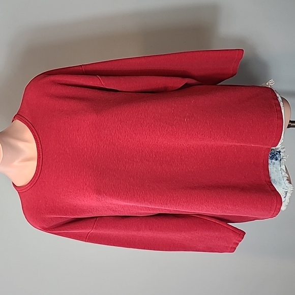 Vintage Sweaters - Vintage Red Oversized Sweater 80s 90s Womens‎ Size 3X Comfy